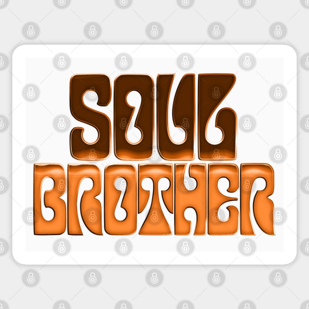 Soul Brother / / Retro Soul Music Fan Design Sticker by DankFutura